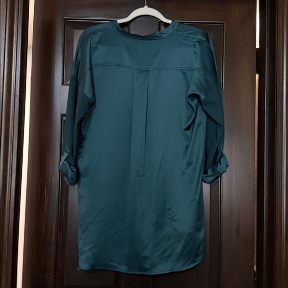 Lysse Teal Button-Up Blouse - Picture 5 of 5
